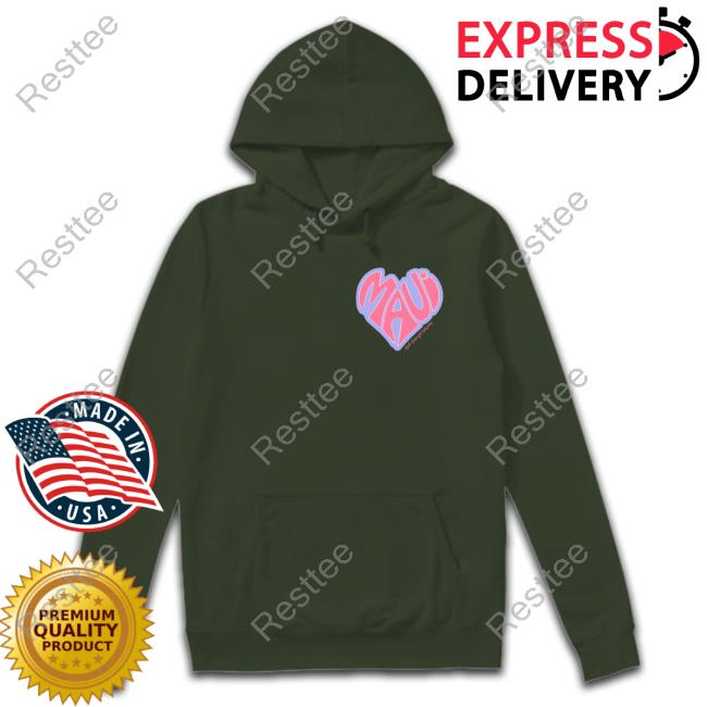 Maui Heart Hoodie Official Not Enough Nelsons Merch Maui Heart Hoodie