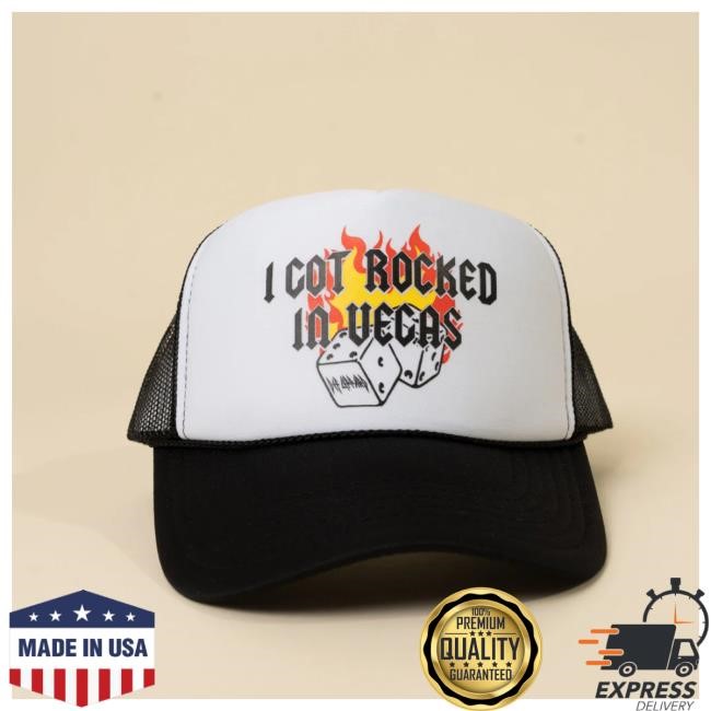 I Got Rocked In Vegas Hat Def Leppard Arena Gear