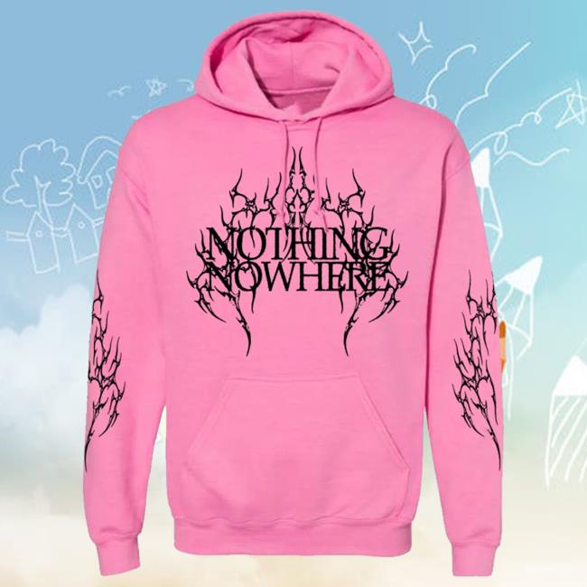 Official Nothing Nowhere Merch Shop Burning Car Long Sleeve Tee