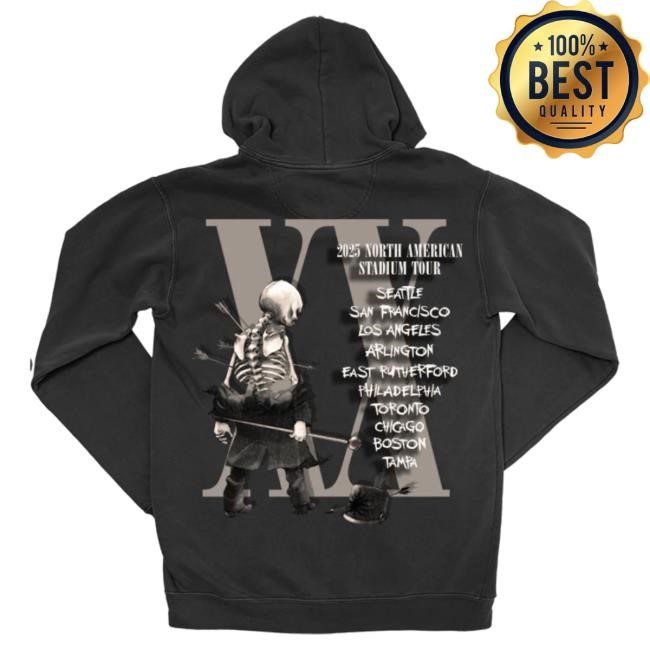 Classic Black Parade Tour Zip Hoodie My Chemical Romance Edition Authentic My Chemical Romance The Black Parade Tour Zip Hoodie