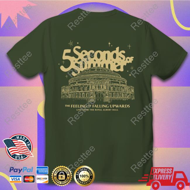 Albert Hall Black Crewneck 5 Seconds Of Summer Albert Hall Black Tee Shirt