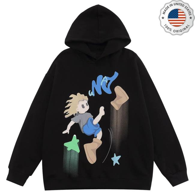 Official Aelfric Eden Clothing Merch Store Aelfric Eden Creative Cartoon Pattern Pullover Hoodie Black AelfricEden