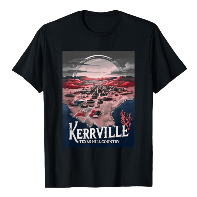 Official Kerrville Strong Hill Country Pride Texas Lovers Sunset Shirt - Edje Colorful