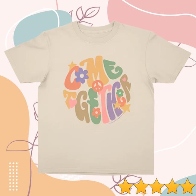 Junior Kids Fit Come Together Beige T-Shirt The Beatles