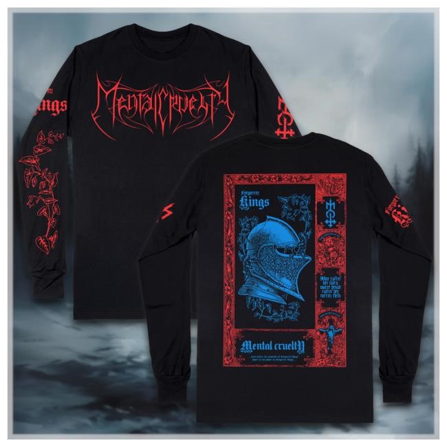 Official Mental Cruelty Knight Of The Forgotten Kings Long Sleeve Shirt Official Mental Cruelty Knight Of The Forgotten Kings L/S T Shirt