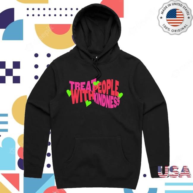 Treat People With Kindness Pink/Lime LS Hoodie