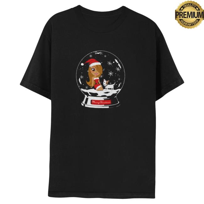 Official Mariah Carey Merch Store Shop Holiday Snowglobe Short Sleeve Top Shirt MariahCarey