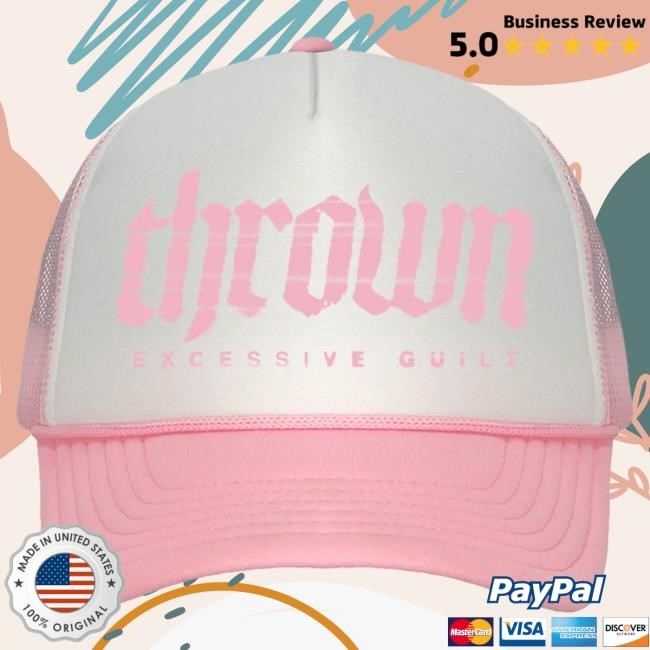 Thrown Excessive Guilt Pink Cap Extended Pain Merch Official Thrown Excessive Guilt Pink Cap Extended Pain Merch Official