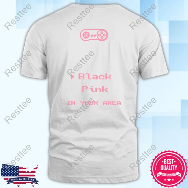 Official Blackpink Shop Blackpink In Your Area T Shirt Official Blackpink Shop Neon Script In Your Area T-Shirt