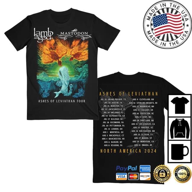 Official Lamb Of God Merch Store Lamb Of God Ashes Of The Leviathan Itin Hot Shirt