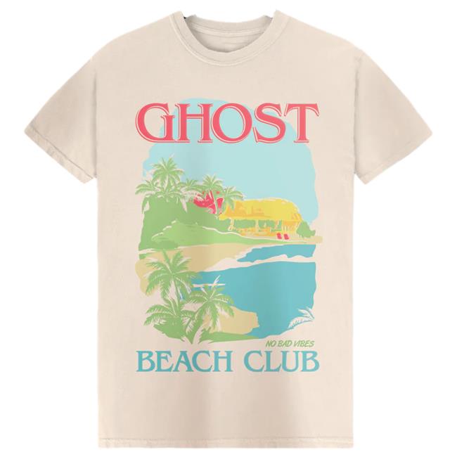 Official Ghost Summer Graphic Tee Shirt Ghost Life Style Merch Shop Apparel