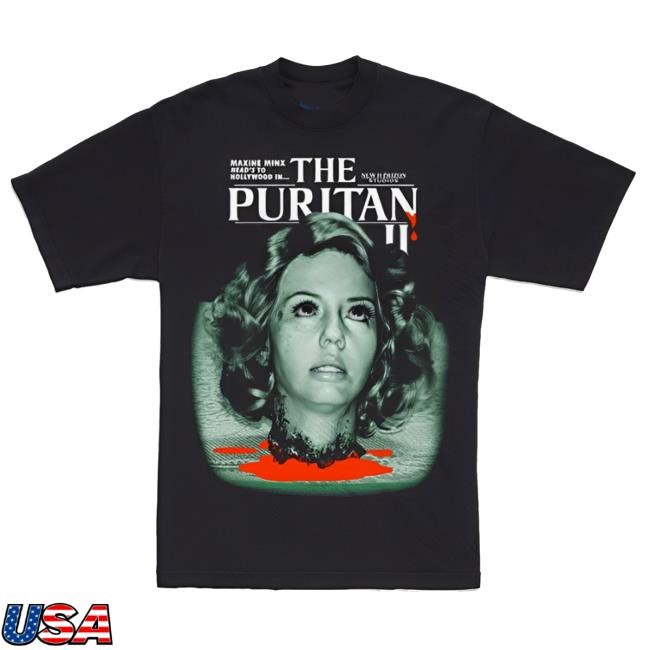 Official Maxine Minx Head's To Hollywood In The Poritan II Tee Shirt