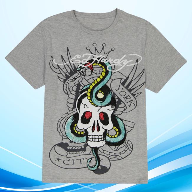 Official Ed Hardy Merch Store Rhinestone Skull Snake Shirt EdHardy Apparel Clothing Shop