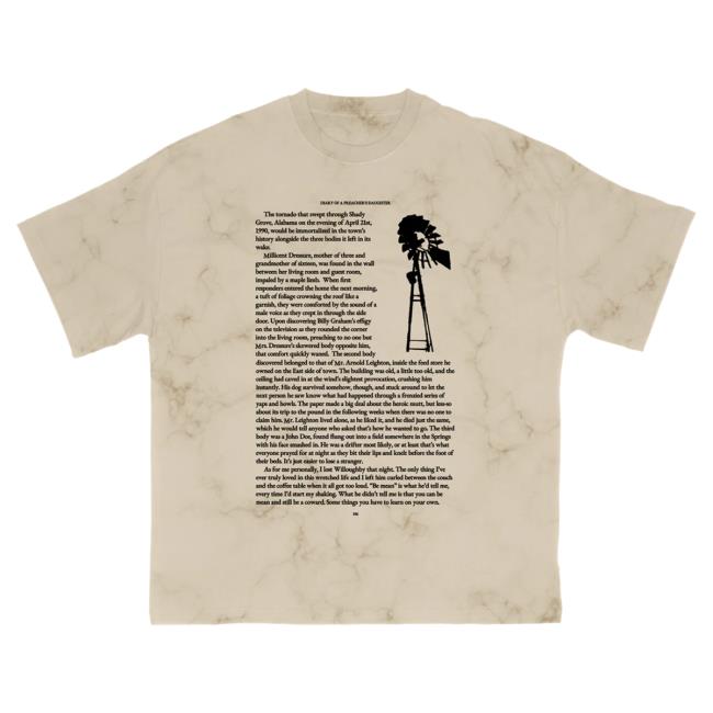 Official Daughters Of Ethel Cain Merch Store Excerpt Hot Shirt Limited Tea Stained Edition Hot Shirt Ethelcain