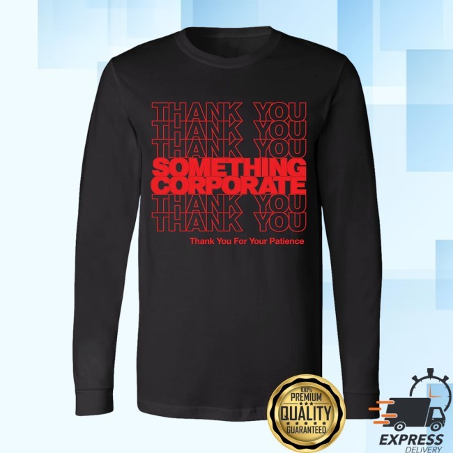 Andrew McMahon Something Corporate Thank You For Your Patience LS Shirt