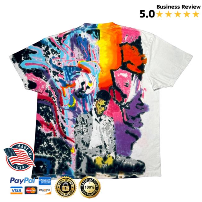 Official The Tie Dye Company Kid Cudi Man On The Moon Tie Dye T-Shirt