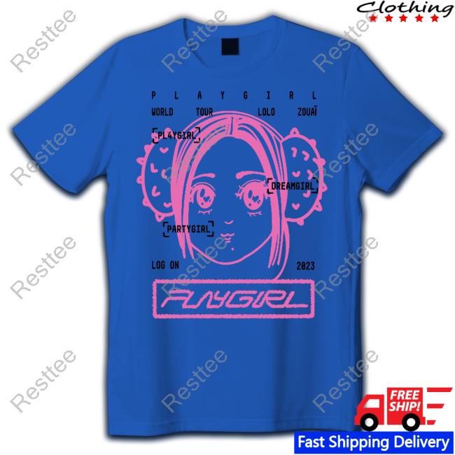 Official Playgirl Merch World Tour Lolo Zouaï 2023 Shirt