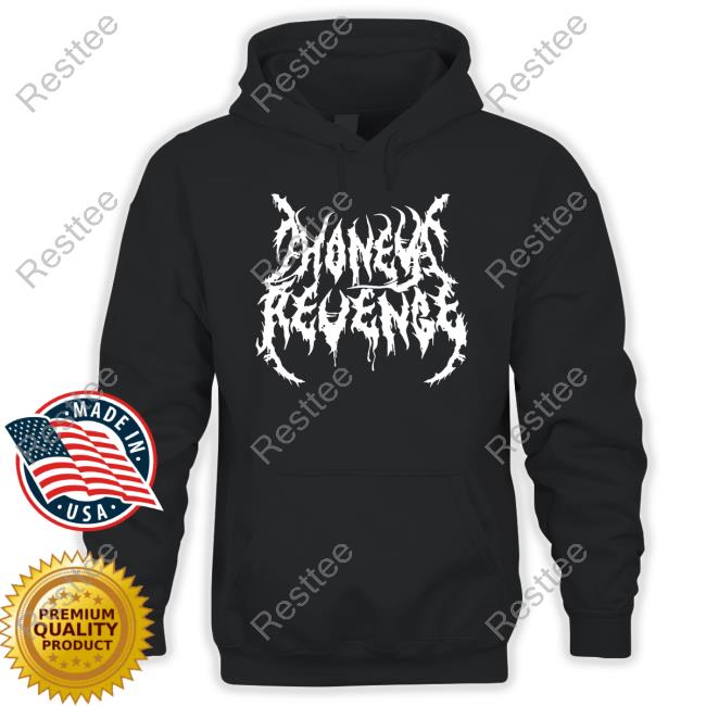 Honey Revenge Merch Death Metal Logo Black Hoodie