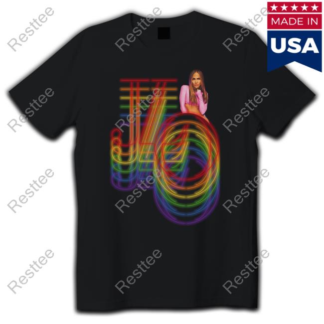 Jennifer Lopez Store JLO Rainbow Repeat T-Shirt