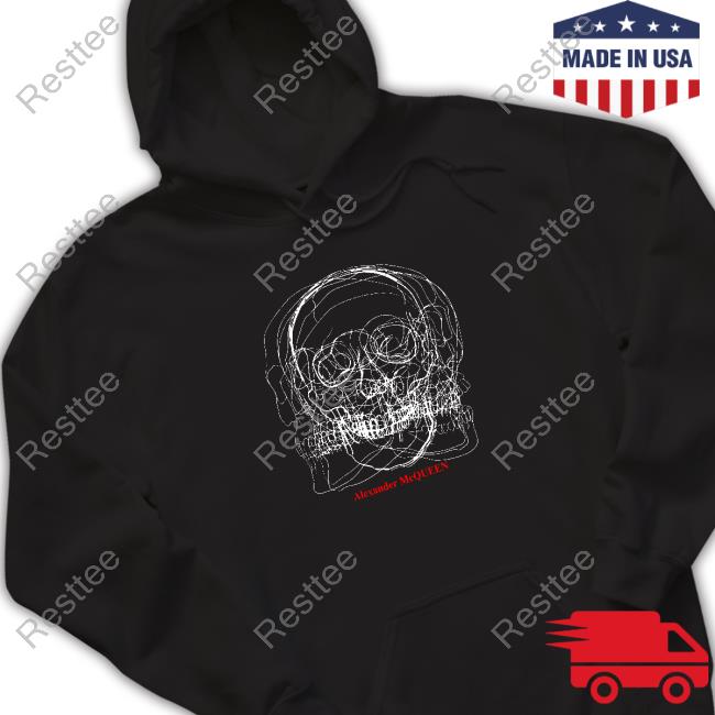 Alexander McQueen Men's Sketch Skull Crewneck Sweatshirt