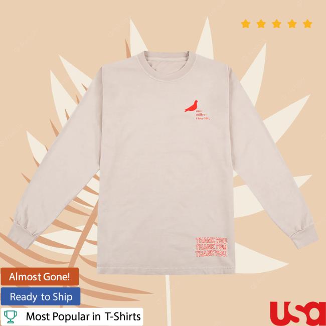 Official Mac Miller Merch Store Mac Miller Thank You Long Sleeve Tee Mac Miller Clothing Apparel Shop MacMiller