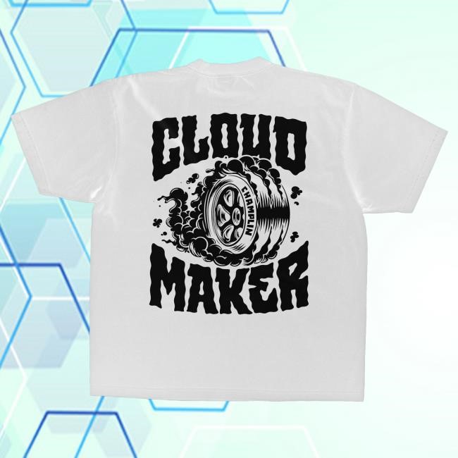 Westen Champlin Burnout Cloud Maker New Shirt White Westen Champlin Merch Store Shop Official