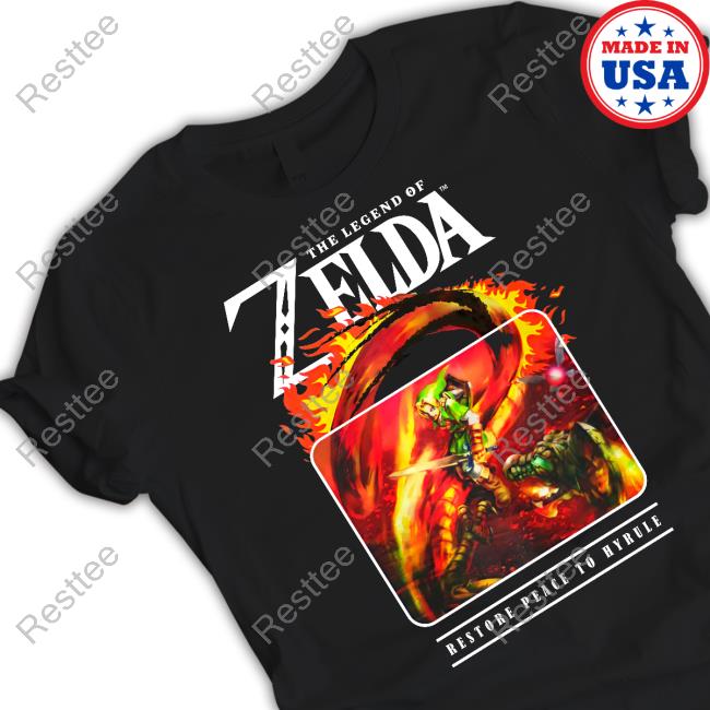 The Legend Of Zelda Restore Peace To Hyrule Sweatshirt The Legend Of Zelda Restore Peace To Hyrule Tee