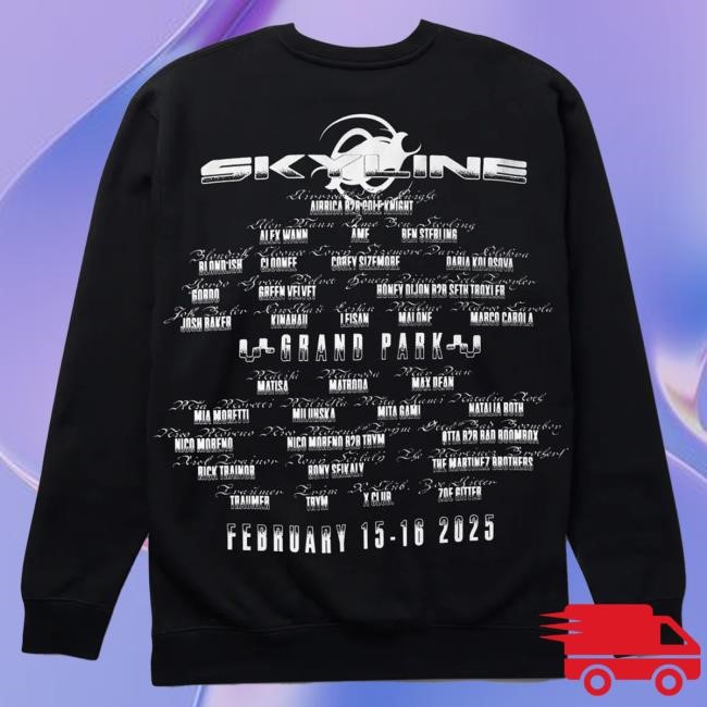Official Insomniac Skyline Script Lineup Sweatshirts