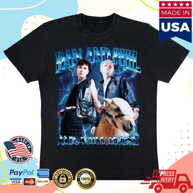 Official Dan And Phil Tour Merch Horse Metal T Shirt