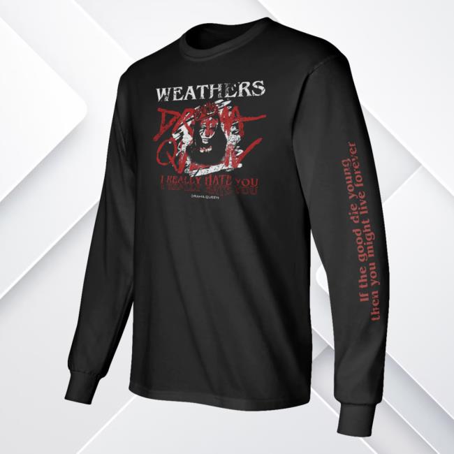 Official Sumerian Records Merch Store Weathers Drama Queen Long Sleeve Shirt New in Black Official Sumerian Records Merch Store Weathers Drama Queen Long Sleeve Shirt 2024 in Black