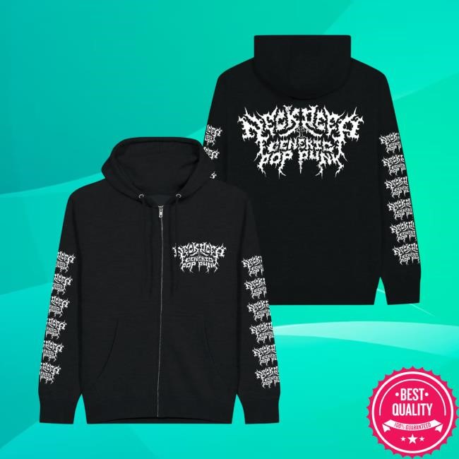 Generic Pop Punk: Metal Logo Edition Zip Hoodie Neck Deep Official Store Merch
