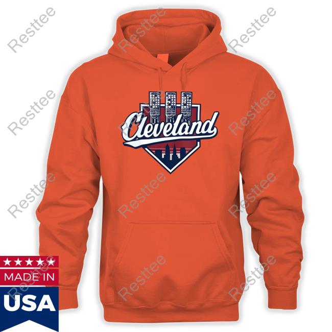 Official Cleveland Baseball Lights Beige T-Shirt Cleveland Baseball Lights Beige Shirts