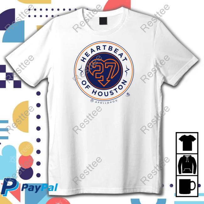 Official Apollohou Store The Heartbeat Of Houston Tee Shirt