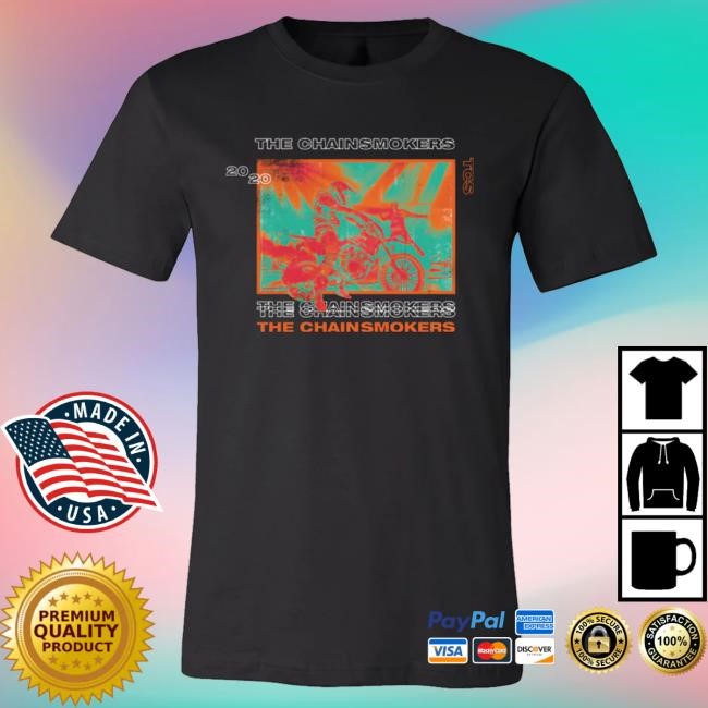 Official The Chainsmokers Merch The Chainsmokers Motorcycle Tee