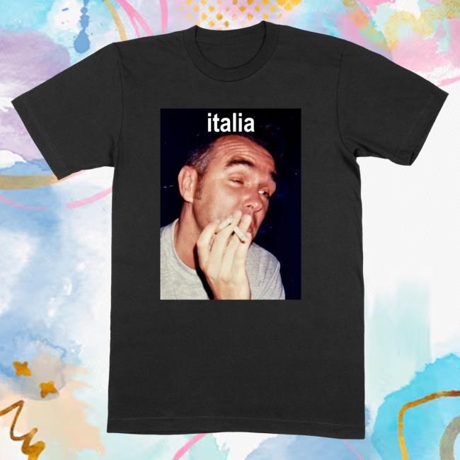 Official Morrissey Merch Store Italia 2025 Event Tees Black