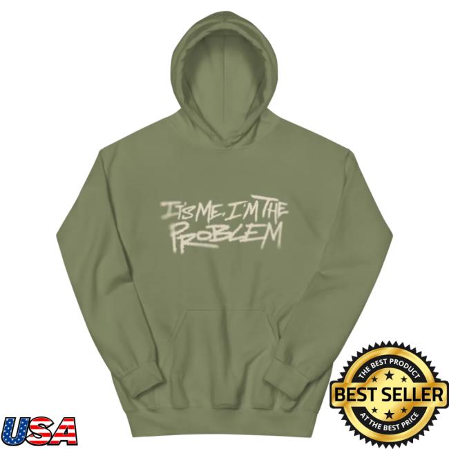Official Interscope Records Merch Lil Poppa 'It's Me, I'm The Problem' Green Pull Over Hoodie