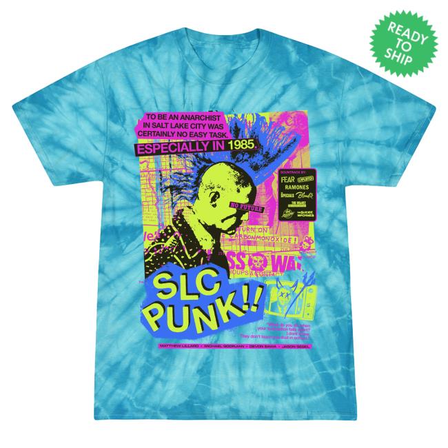 Official Studiohouse Designs Slc Punk Tie Dye Shirt Turquoise
