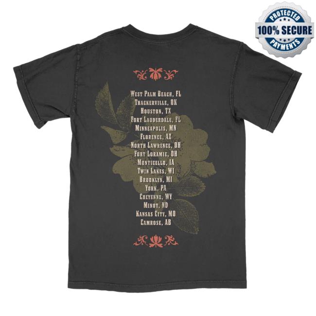 Floral Portrait Tour Tee Shirt Official Shop Lainey Wilson Floral Portrait Tour T Shirt