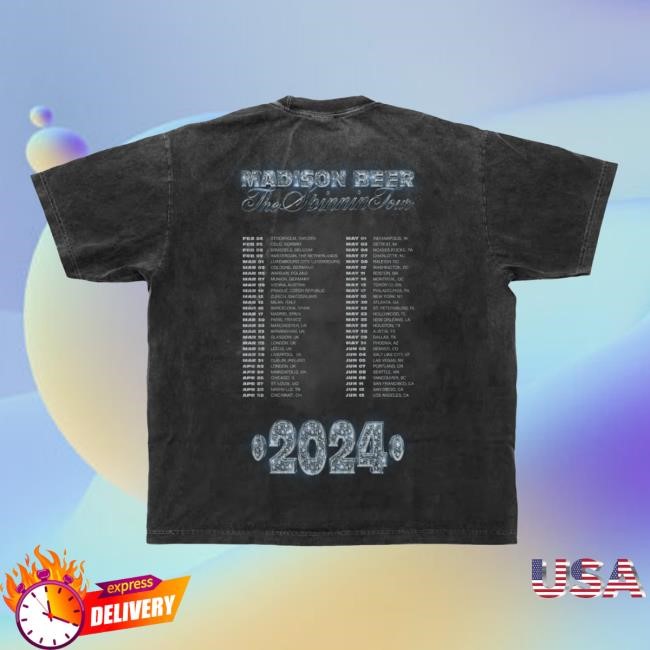 Spinnin Tour Acid Wash Tour Shirt Madison Beer Store Spinnin Tour Acid Wash Tour Tee Shirt Madison Beer Store
