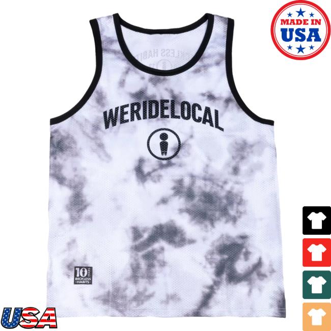Official We Ride Local Lineup Basketball Jersey Tank Tee Shirt
