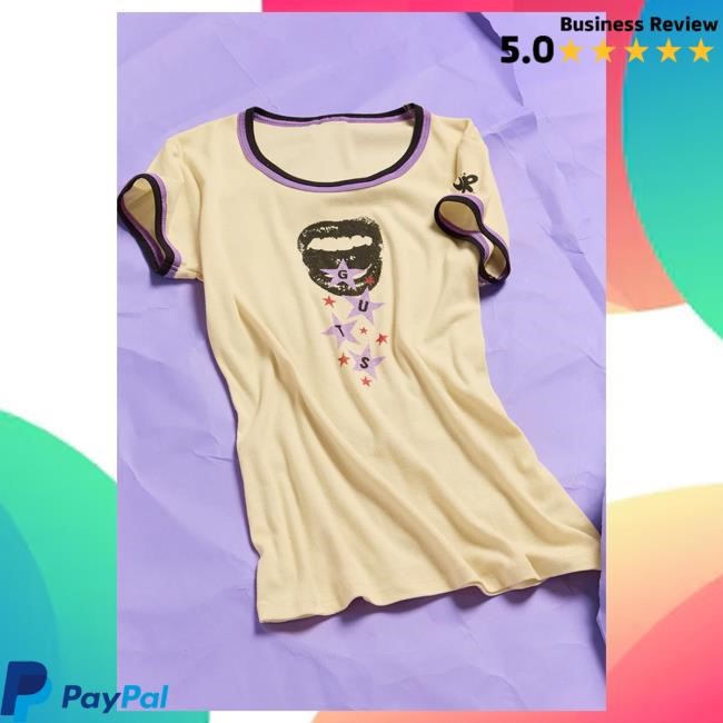 Official Olivia Rodrigo GUTS ringer Tees in natural