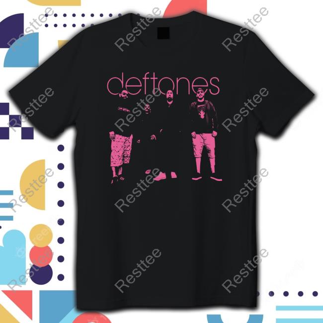 Official Deftones Merch Pink Band Photo New Shirt Deftones Merch Pink Band Photo Tee Shirt