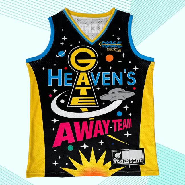 Official The Good Shirts Shop Heaven's Gate Away Team Basketball Jersey Top Shirt
