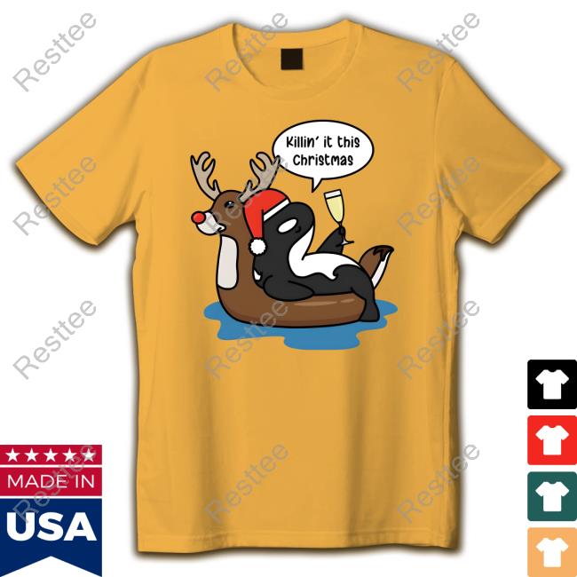 All Everything Dolphin Christmas Orca T Shirt