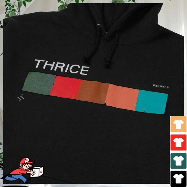 Official Thrice Merch Thrice Beggars Hooded Sweatshirt