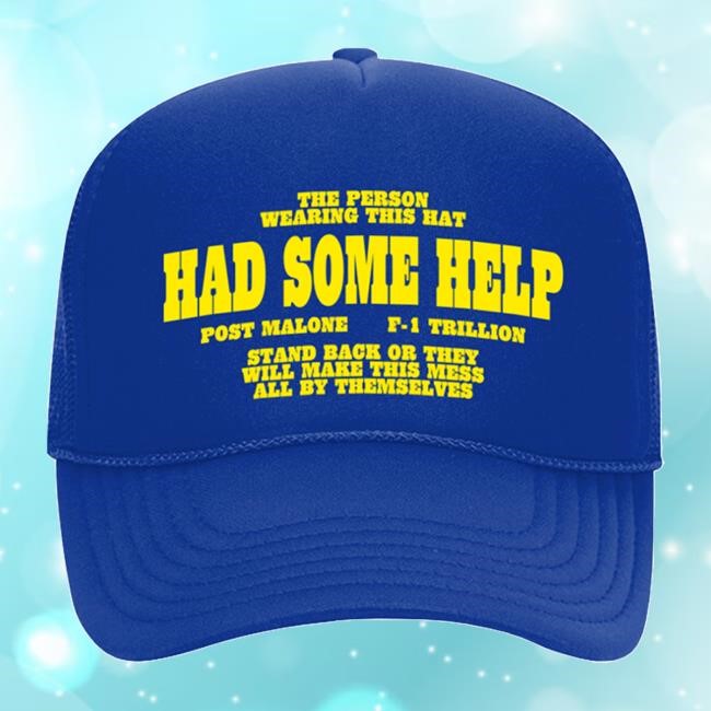 Post Malone Official Merch Shop – I Had Some Help Trucker Vintage Cap Post Malone Merchandise Collections