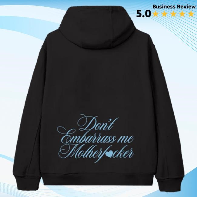 Sabrina Carpenter Don't Embarrass Me Zip Up Hood Sabrina Carpenter Merch Store