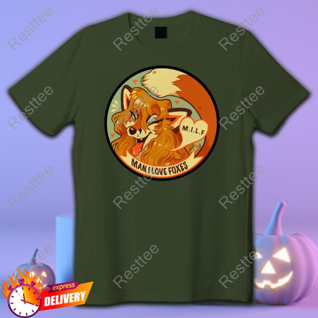 MILF Man I Love Foxes Funny Long Sleeve Tee Moth Sprout