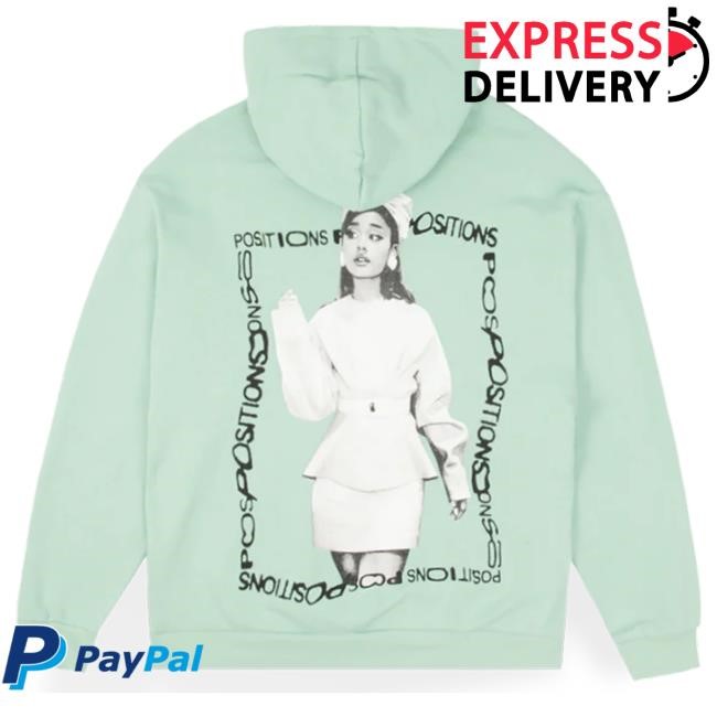 Official Ariana Grande Merch Store Ariana Grande Positions Mint Hoodie ArianaGrande