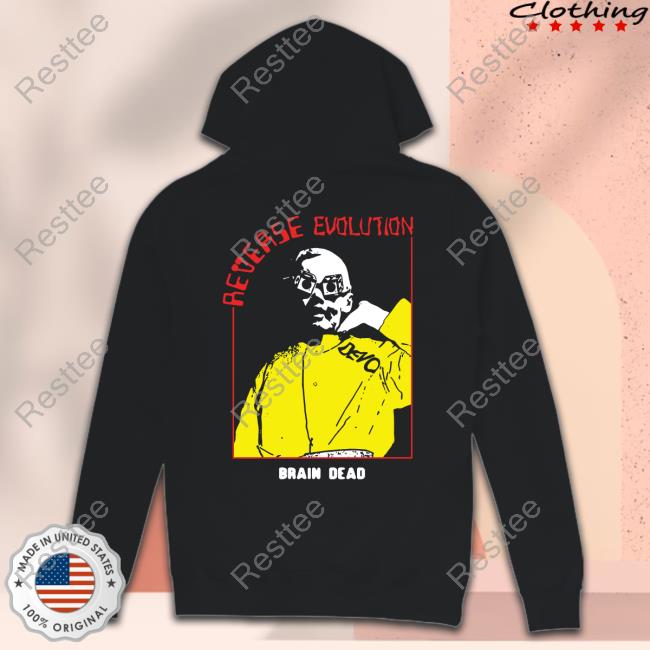 Brain Dead X Devo Reverse Evolution Long Sleeve T Shirt Brain Dead X Devo Reverse Evolution T Shirt
